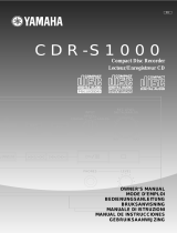 Yamaha CDR-S1000 de handleiding