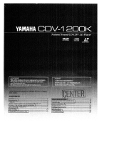 Yamaha CDV-1200K de handleiding
