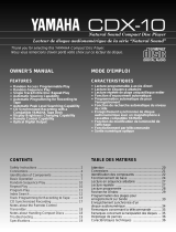 Yamaha CDX10 Handleiding