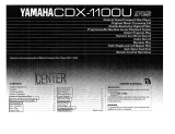 Yamaha CDX1100U de handleiding