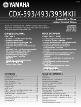 Yamaha CDX393 Handleiding