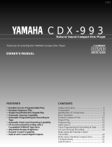 Yamaha CDX-993 Handleiding