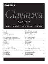 Yamaha Clavinova CGP-1000 Data papier