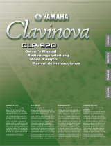 Yamaha Clavinova CLP-920 Handleiding