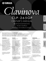 Yamaha CLAVINOVA C L P - 3 8 de handleiding