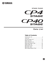 Yamaha CP40 Stage Data papier