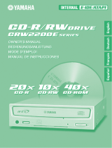 Yamaha CD Recordable/Rewritable Drive CRW2200NB Handleiding