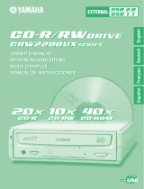Yamaha CD Recordable/Rewritable Drive CRW2200S Handleiding
