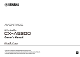 Yamaha CX-A5200 Handleiding