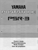 Yamaha PSR-3 de handleiding