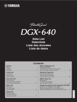 Yamaha DGX-640 Data papier