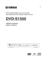 Yamaha DVDS1500 Handleiding