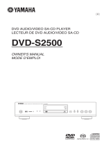 Yamaha DVD-S2500 de handleiding