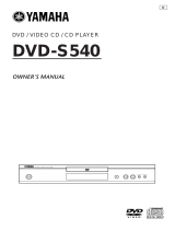 Yamaha DVD-S540 de handleiding