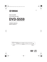 Yamaha DVD-S559 de handleiding
