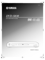 Yamaha DVD-S830 de handleiding