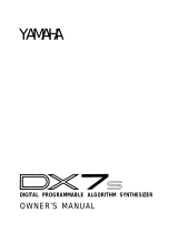 Yamaha DX7s Handleiding