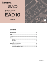 Yamaha EAD10 Acoustic Drum Module Mic Trigger Data papier