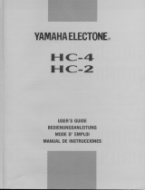 Yamaha Electone HC-2 Handleiding