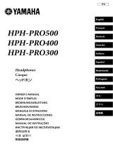 Yamaha HPH-PRO500 Handleiding