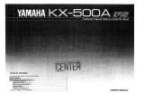 Yamaha KX-500A de handleiding