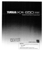 Yamaha KX-650 RS de handleiding