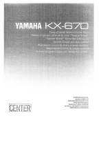 Yamaha KX-670 de handleiding