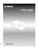 Yamaha LPX-500 Handleiding