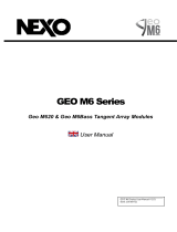 Nexo Geo M620 Handleiding