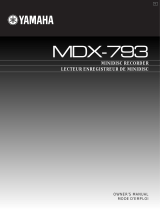 Yamaha MDX-793 de handleiding
