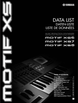 Yamaha Motif XS Data papier