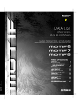Yamaha MOTIF8 Data papier