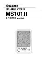 Yamaha MS101 II Handleiding