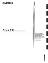 Yamaha MSR250 Handleiding