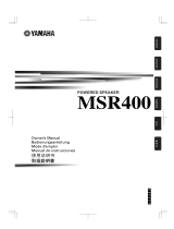 Yamaha MSR400 de handleiding