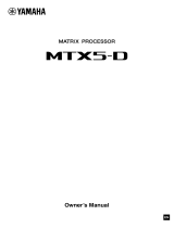 Yamaha MTX5-D de handleiding