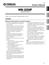 Yamaha NS-225F Handleiding