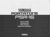 Yamaha Portatone PSR-16 Handleiding