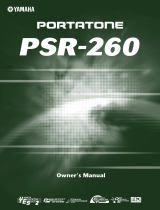 Yamaha Portatone PSR-160 Handleiding