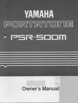Yamaha PortaTone PSR-500M de handleiding