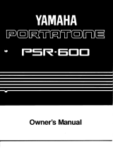 Yamaha Portatone PSR-600 de handleiding