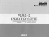 Yamaha Portatone PSR-22 de handleiding