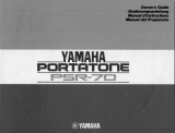 Yamaha PSR-70 de handleiding