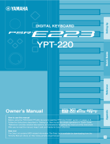 Yamaha YPT210 - Portable Keyboard w/ 61 Full-Size Keys de handleiding