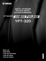 Yamaha PSR-E323 Data papier