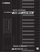 Yamaha PSR-E353 de handleiding