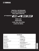 Yamaha PSR-E433 Data papier