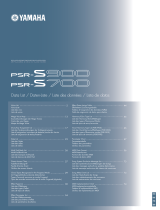 Yamaha PSR-S900 Data papier