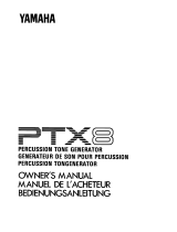 Yamaha PTX8 de handleiding
