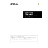 Yamaha PW5000 Handleiding
